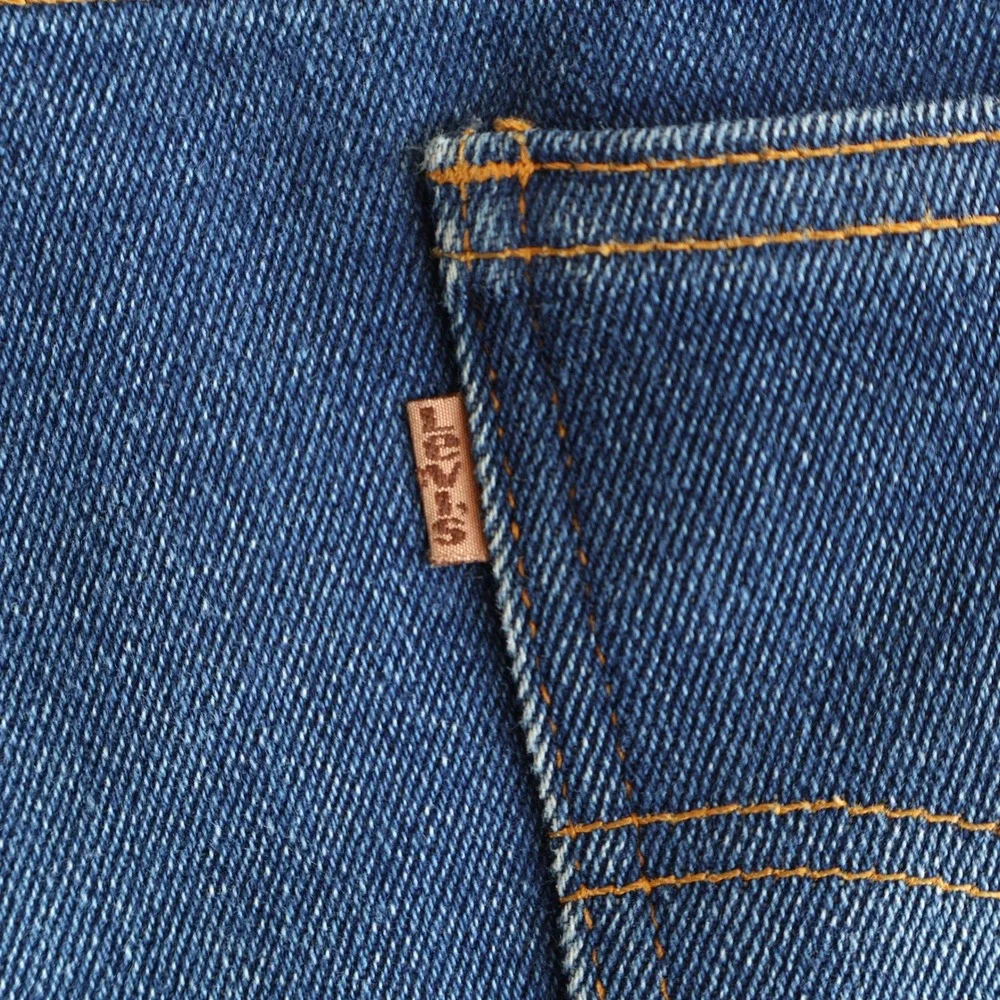 Vintage Levis Brown Tag Jeans Men 42x30 (fits 40x 29) Blue Denim Straight Leg 90